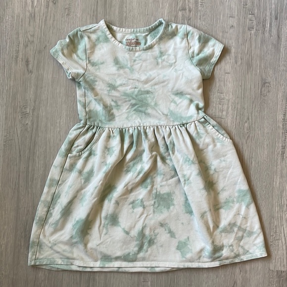 Cat & Jack Other - Cat & Jack Girls Tie Dye Green Girls Dress Medium (8)